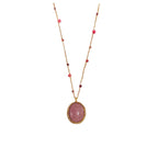Necklace Ary, Rodonite