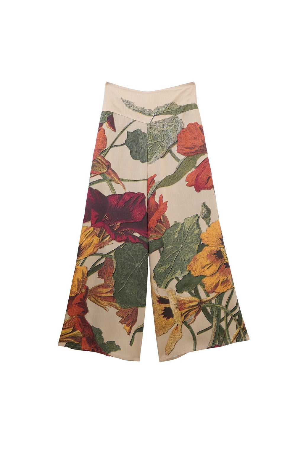 Nasturtium Fawn Palazzo Pants - flat