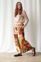 Nasturtium Fawn Palazzo Pants - print detail