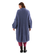 Stevie Maxi Cardigan, Denim Blue