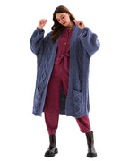 Stevie Maxi Cardigan, Denim Blue