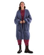 Stevie Maxi Cardigan, Denim Blue