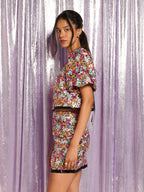 Samantha Sequin Top, Multicolour