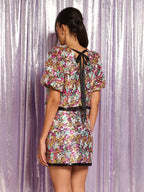 Samantha Sequin Top, Multicolour