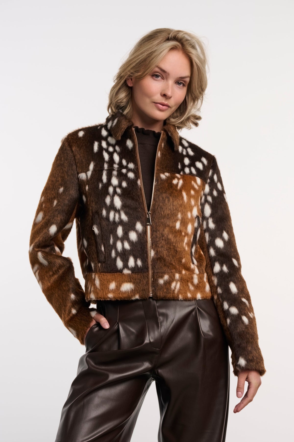 Touka Deer Print Jacket