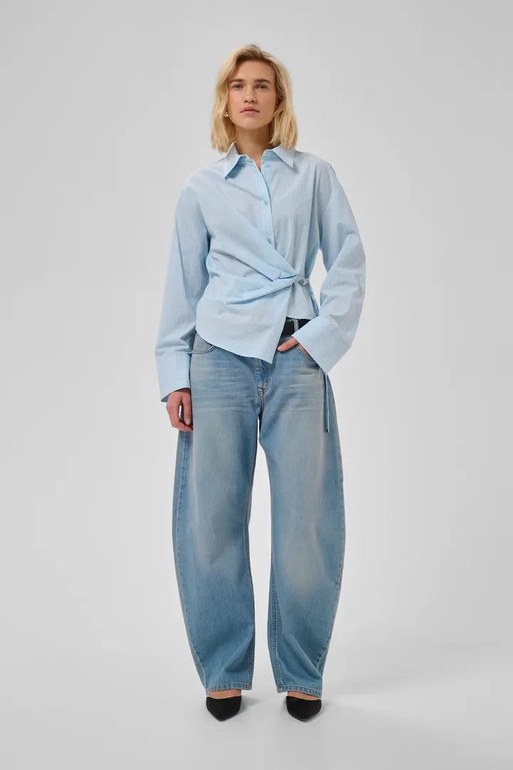 Bella Belt Shirt, Angel Falls Stripe