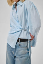 Bella Belt Shirt, Angel Falls Stripe