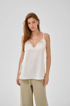 Brenda Lace Long Top, Snow White