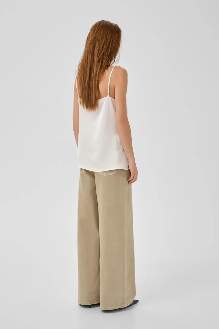 Brenda Lace Long Top, Snow White