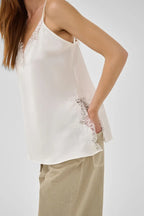 Brenda Lace Long Top, Snow White