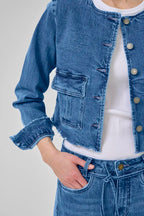 Dango Casual Jacket, Medium Blue Wash