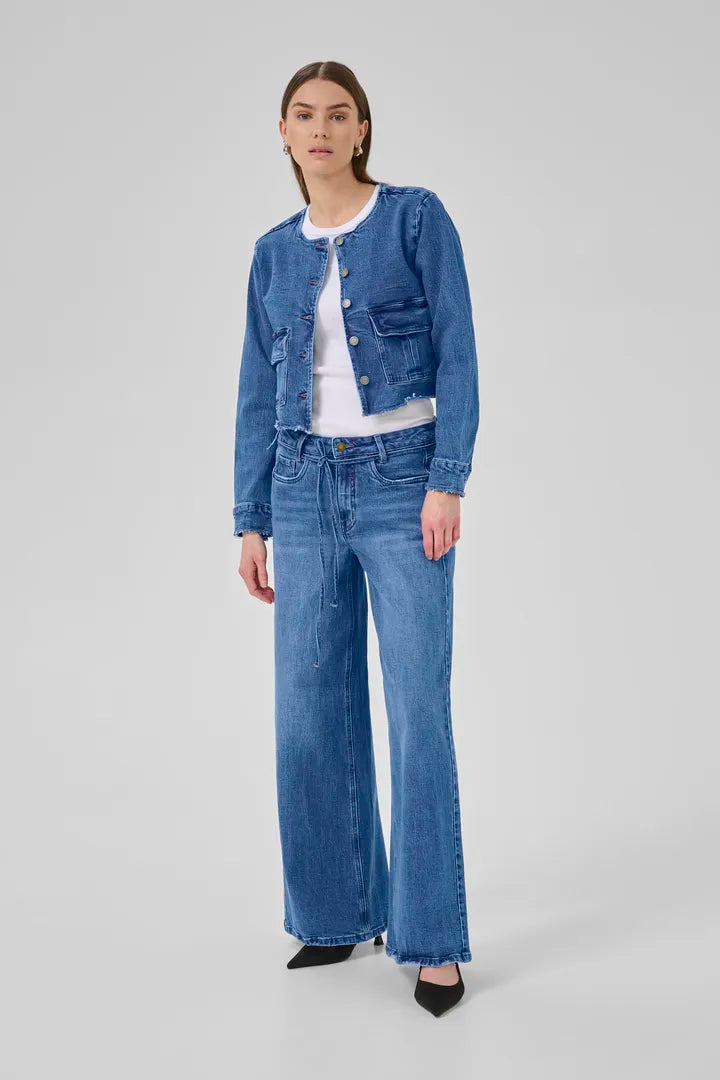 Dango Casual Jacket, Medium Blue Wash