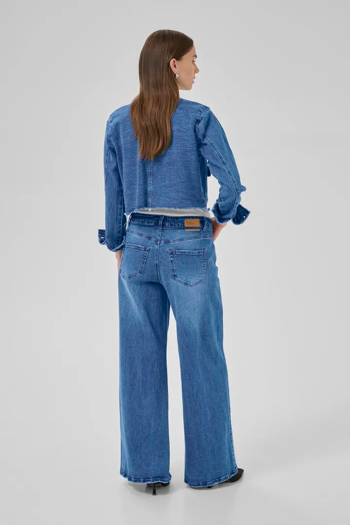 Dango Casual Jacket, Medium Blue Wash