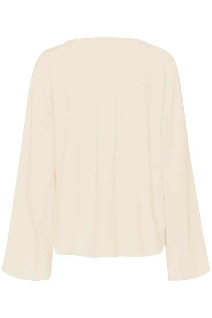 Dias Blouse, Almond Milk Melange