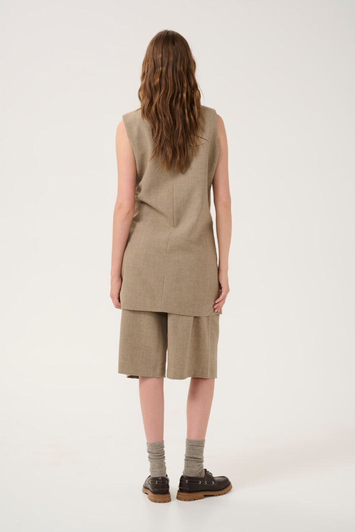 Dion Waistcoat, Sepia Tint Melange