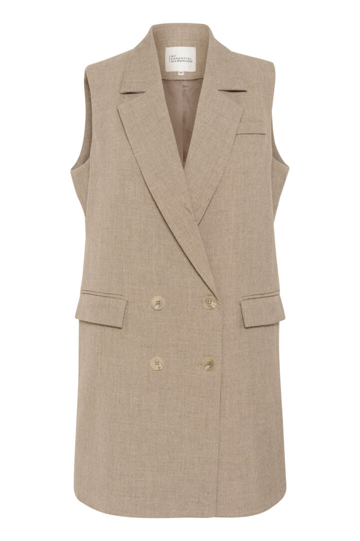 Dion Waistcoat, Sepia Tint Melange
