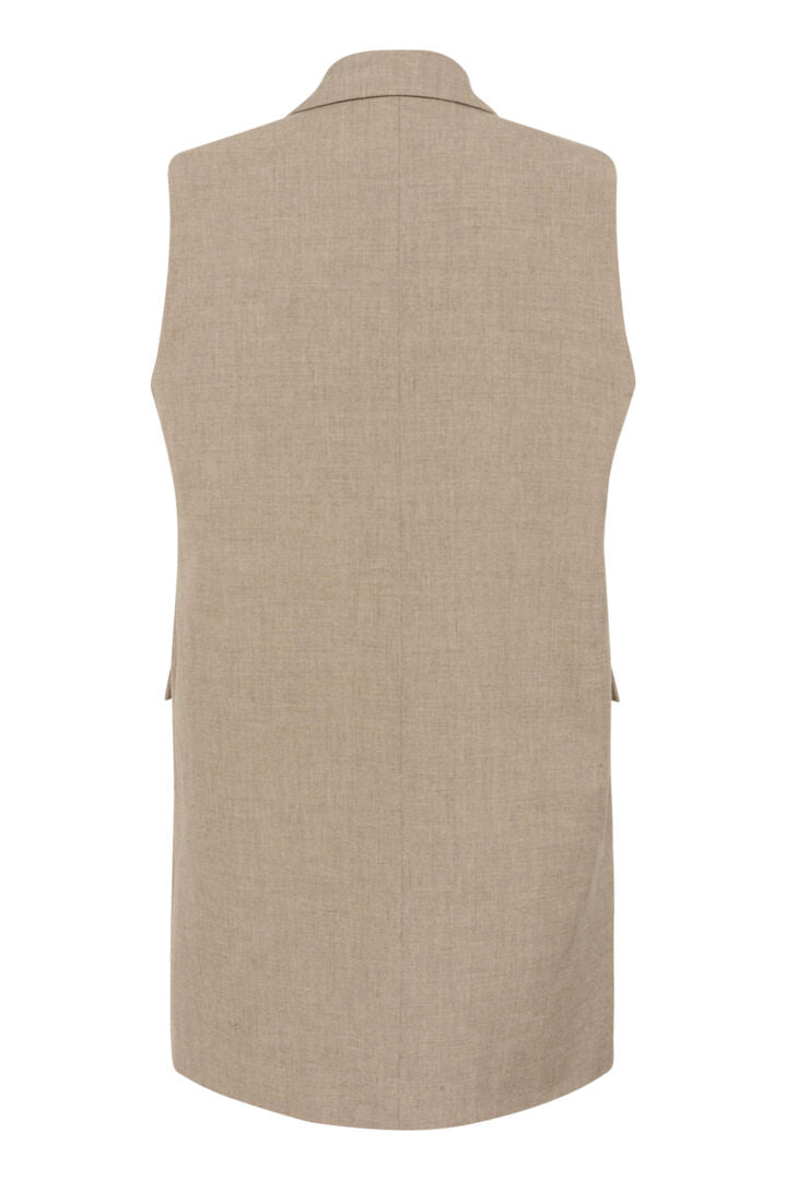 Dion Waistcoat, Sepia Tint Melange