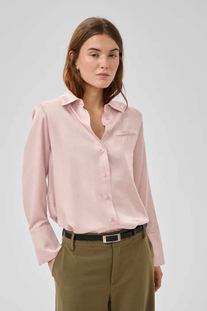 Estelle Shirt, Pale Rose