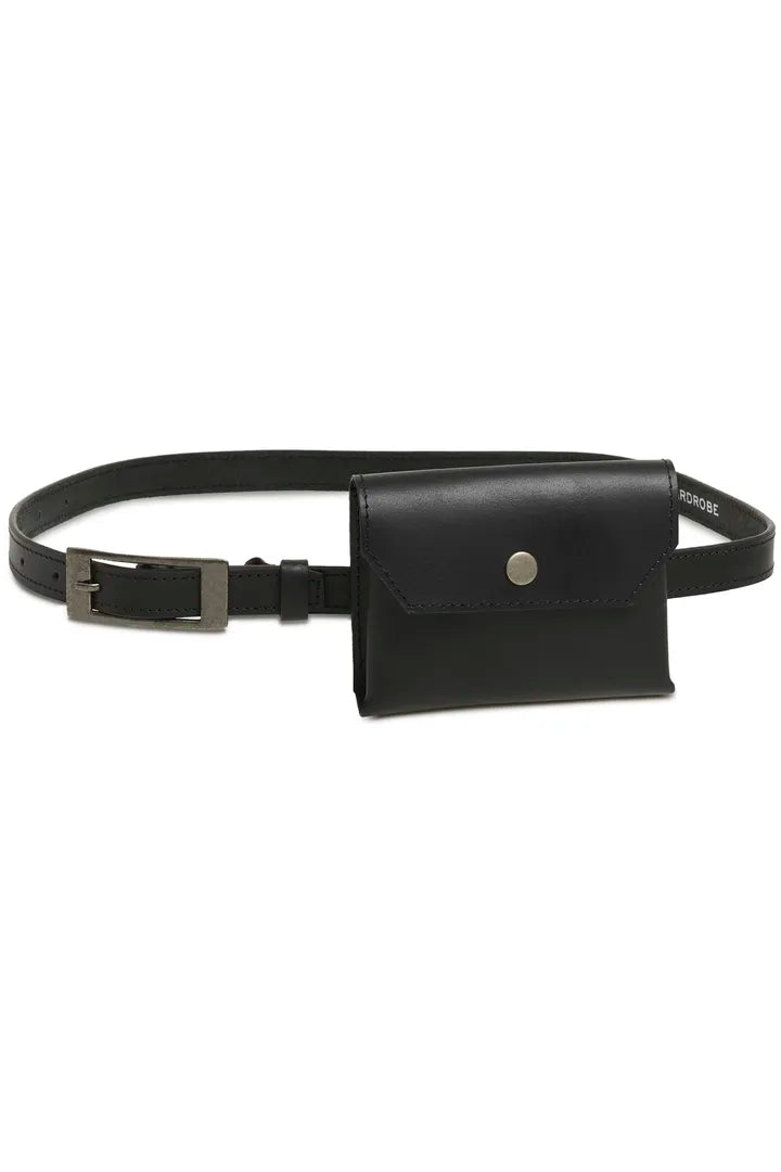 Harper Premium Buffalo Leather Belt, Black