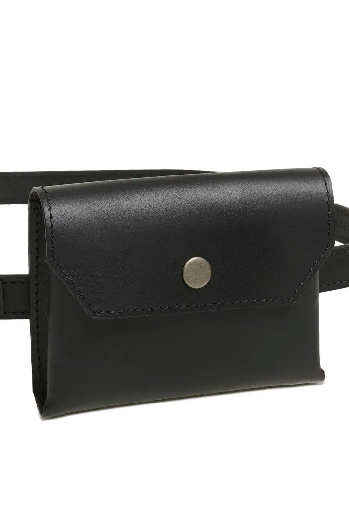 Harper Premium Buffalo Leather Belt, Black