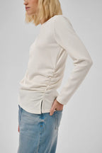 Helle Asymmetric Blouse, Snow White