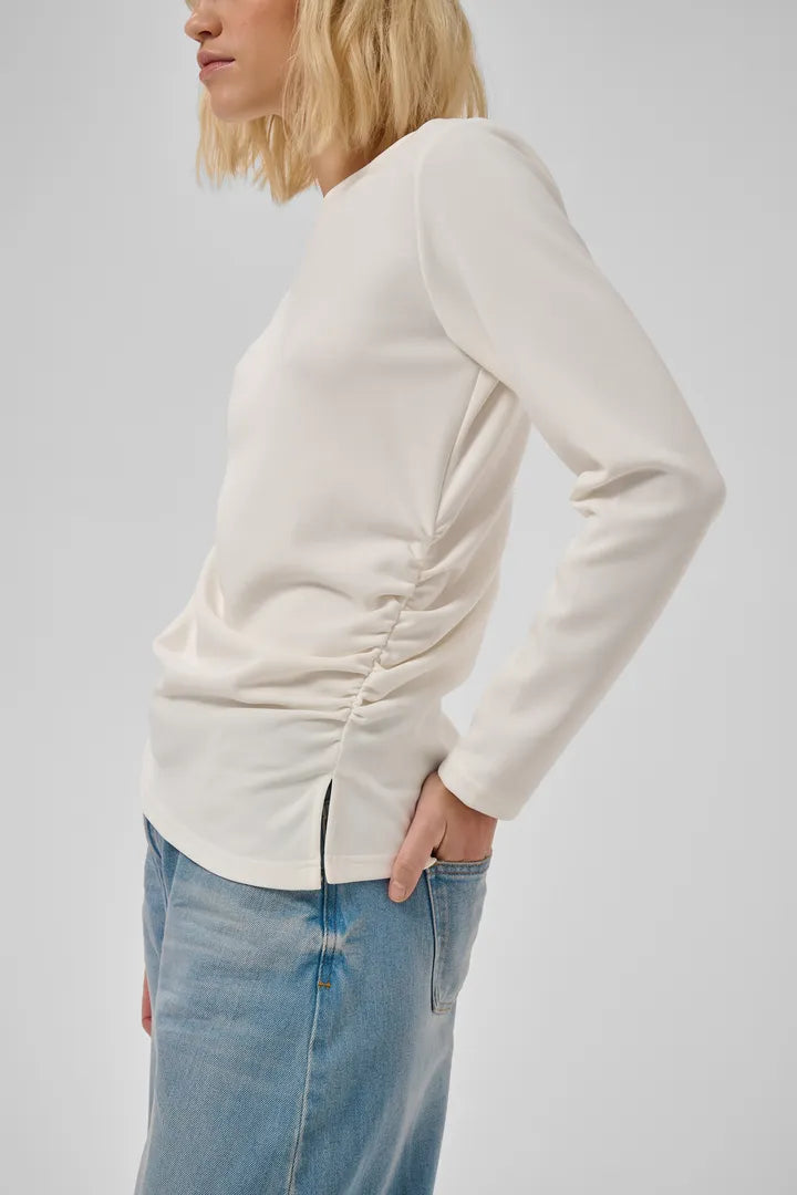 Helle Asymmetric Blouse, Snow White