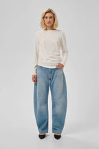 Helle Asymmetric Blouse, Snow White