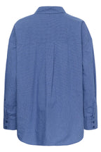Ilse Boxy Shirt, Clear Blue Check