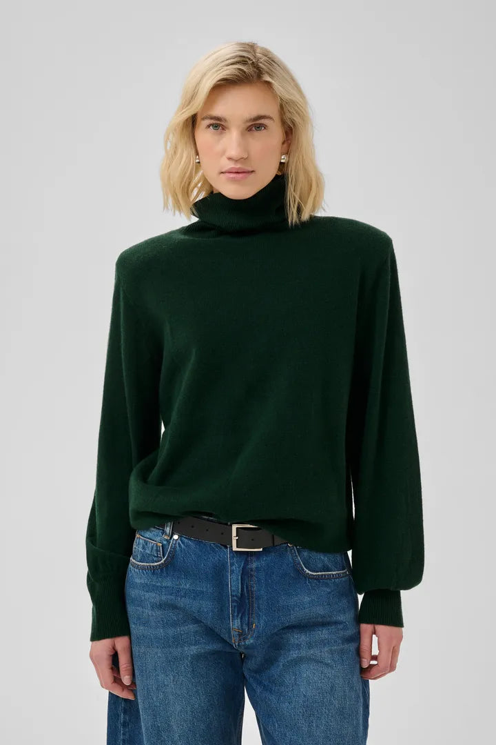 Jola Rollneck Pullover, Douglas Green
