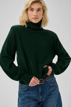 Jola Rollneck Pullover, Douglas Green