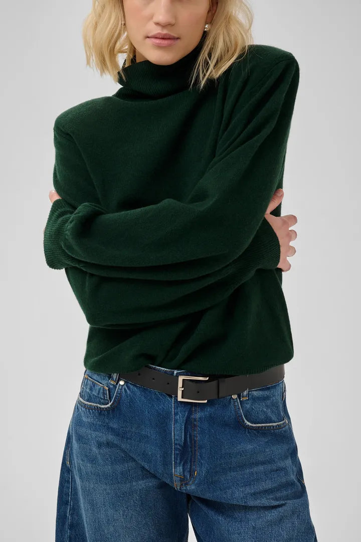 Jola Rollneck Pullover, Douglas Green