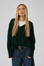 Jola V-Neck Knit Pullover, Douglas Green
