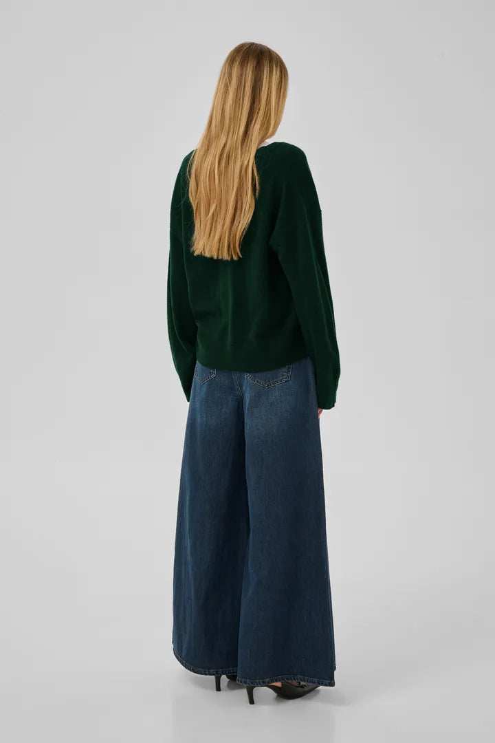 Jola V-Neck Knit Pullover, Douglas Green