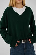 Jola V-Neck Knit Pullover, Douglas Green