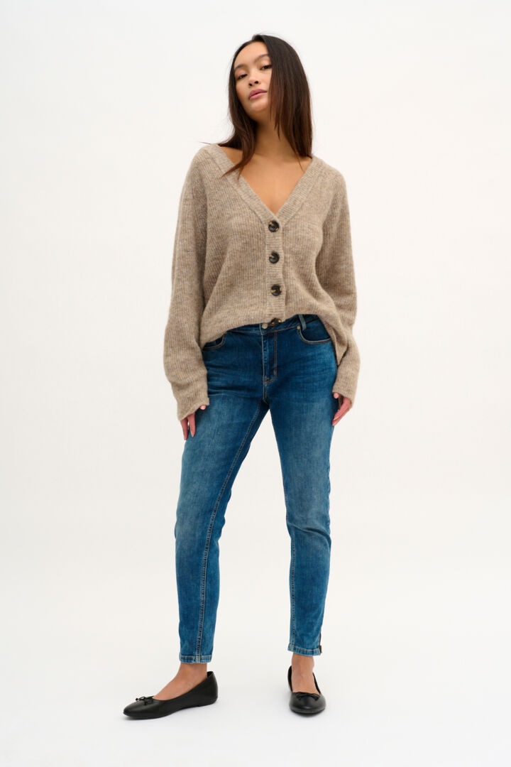 The Knit Cardigan, Dune Melange