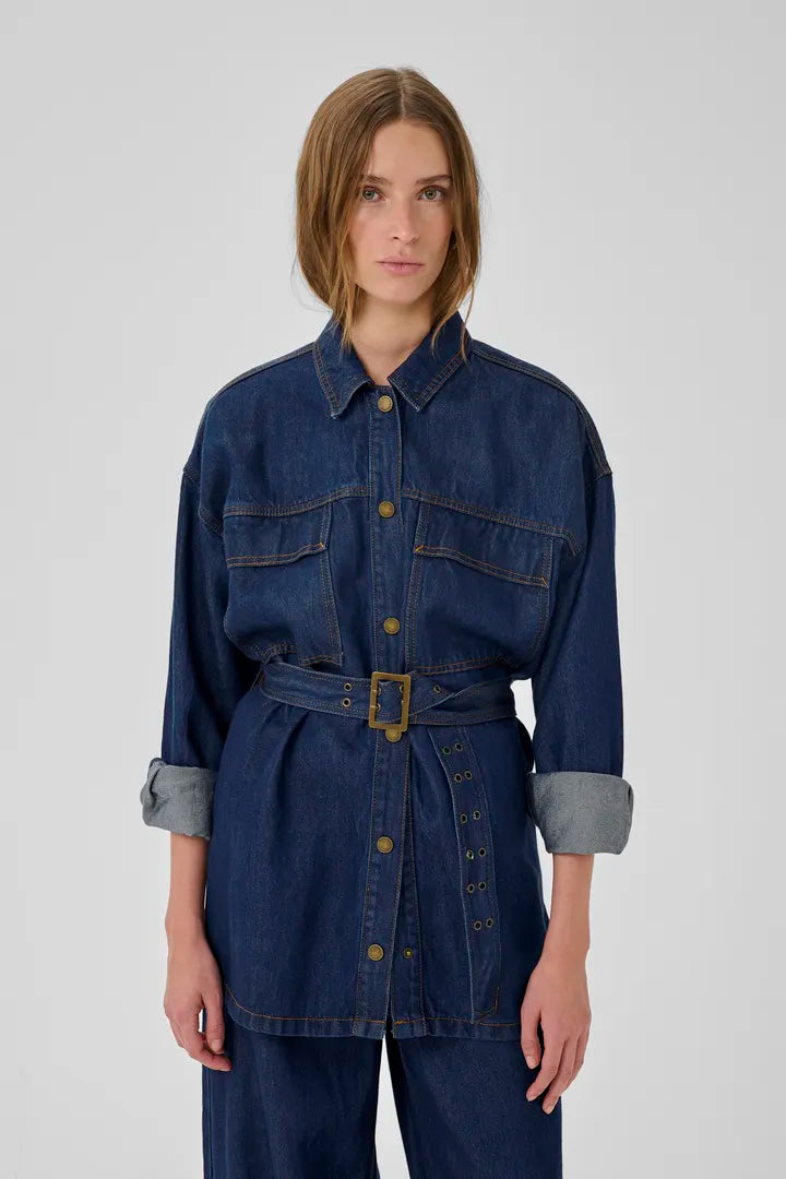 Nessie Jacket, Dark Blue (Unwashed)