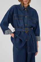 Nessie Jacket, Dark Blue (Unwashed)