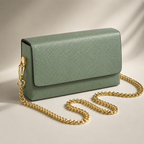 Alpe Clutch Bag, Sage Green
