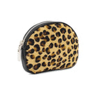Bari Leather Small Purse, Leopard Print