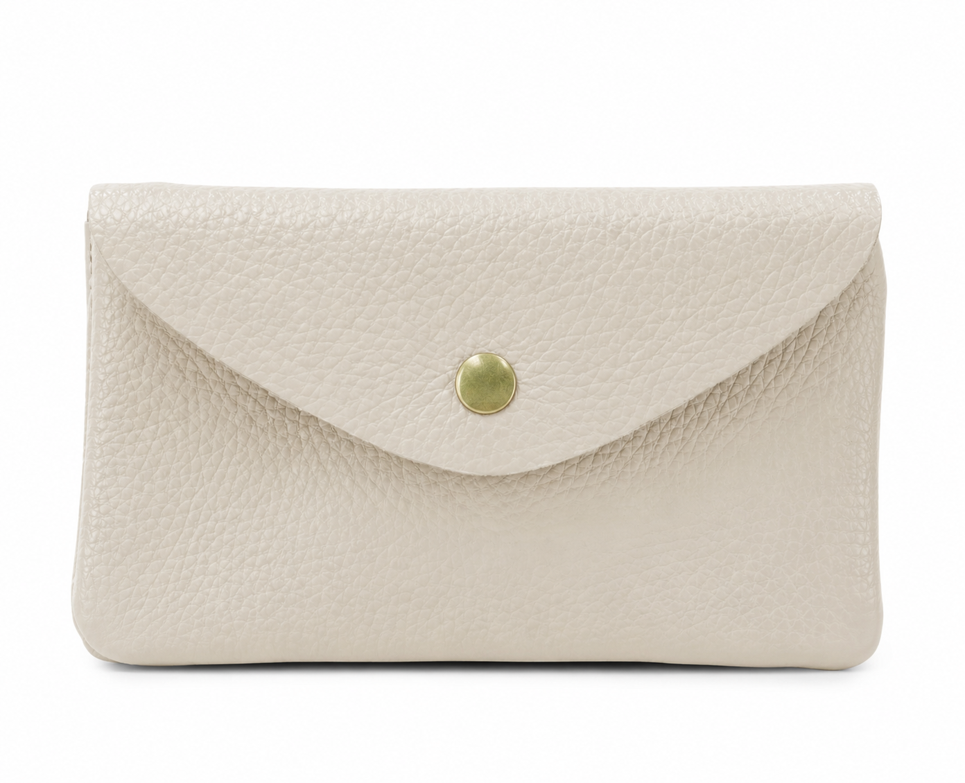 Large Button Purse, Stone