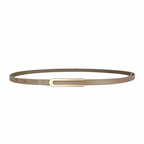 Celine Slim Belt, Taupe Leather