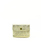 Leather Coin Purse, Gold