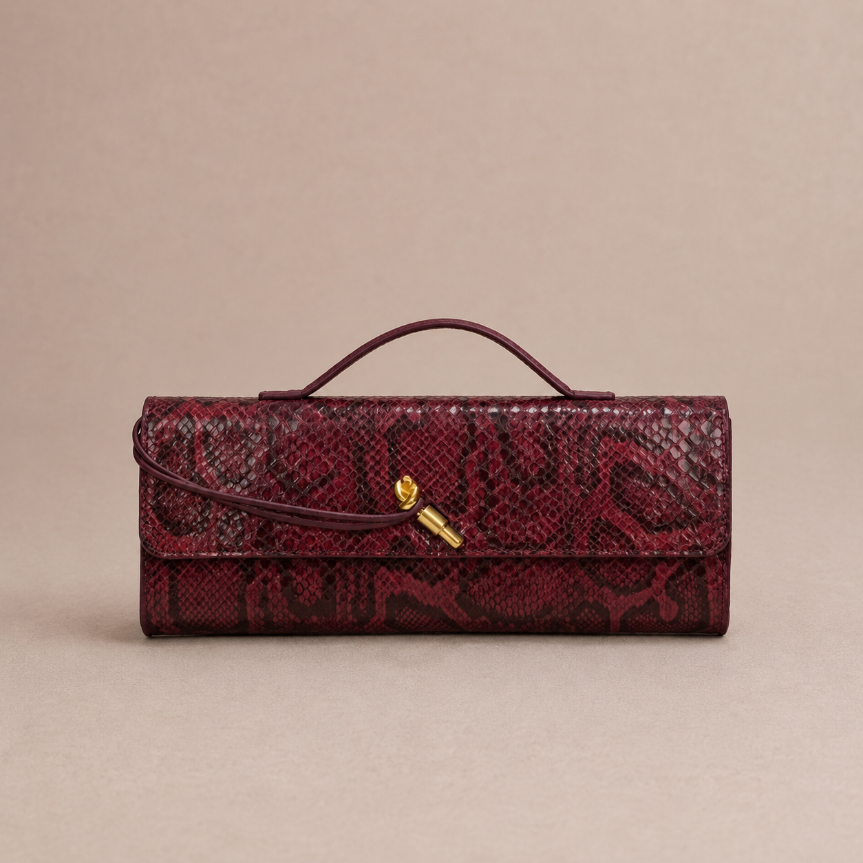 Hazel Bag, Burgundy print