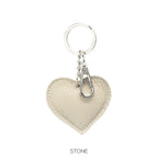 Leather Heart Keyring