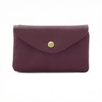 Large Button Purse, Burgundy