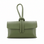 Leather Loop Bag, Olive Green
