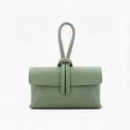 Leather Loop Bag, Sage Green