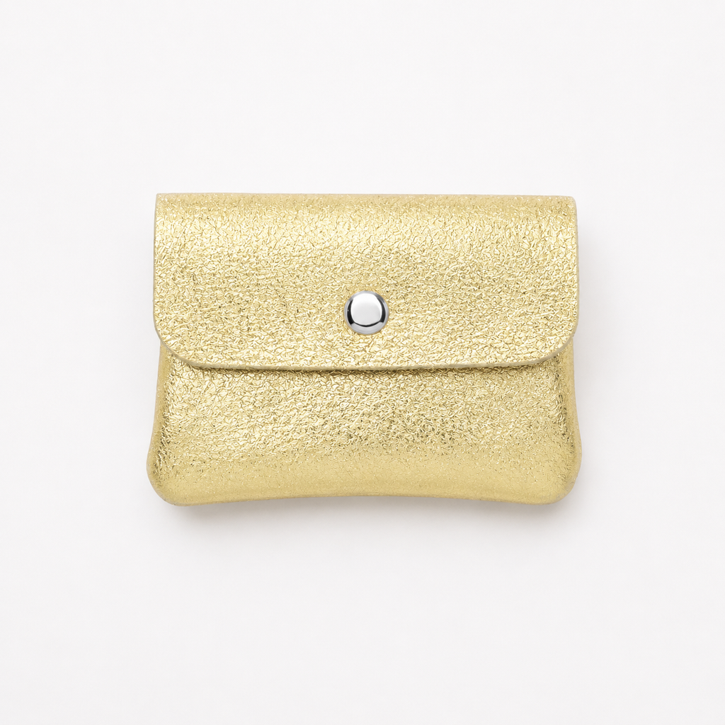 Small Leather Purse, Gold