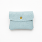 Small Leather Purse, Pale Blue