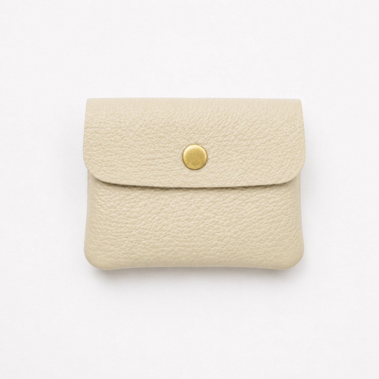 Small Leather Purse, Stone